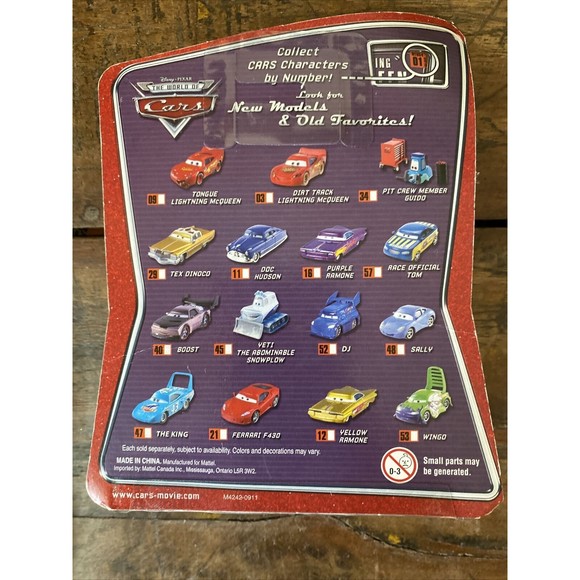"Disney" Pixar The World Of Cars Race Official Tom #57 - New in package - Picture 3 of 5